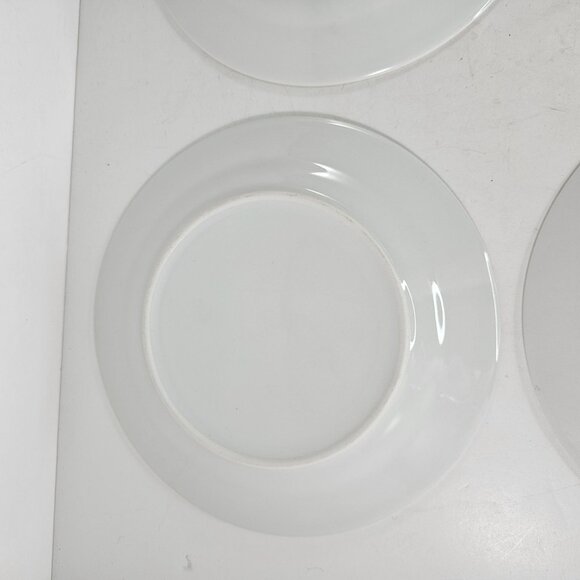 Set Of 4 Tabletops Gallery Umbria White Salad Plates Dishwasher Microwave Safe - Picture 9 of 12